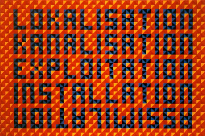 Foto der Arbeit »Assimilation«, 1981, Öl/Leinwand, 100&nbsp;cm&nbsp;×&nbsp;150&nbsp;cm