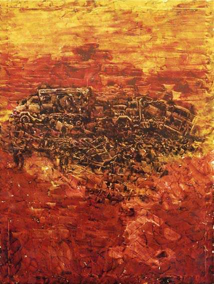Foto der Arbeit »Beirut«, (Serie), 1982, Öl/Leinwand, 200&nbsp;cm&nbsp;×&nbsp;150&nbsp;cm