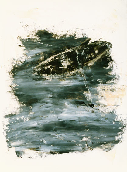 Foto der Arbeit »Ohne Titel«, 1983, Öl/Papier, 43&nbsp;cm&nbsp;×&nbsp;32&nbsp;cm